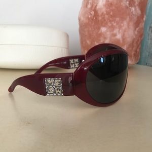 Missoni Burgundy wrap around sun glasses